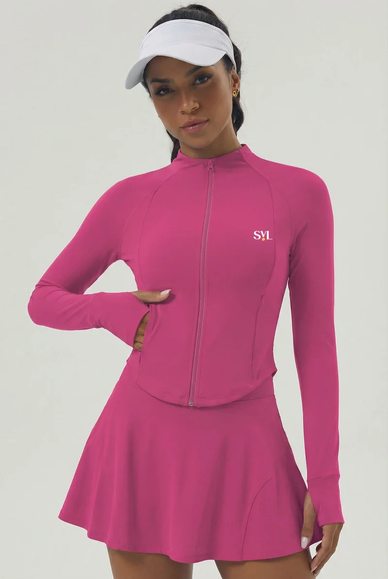 SVL جاكيت سوينج سوان من إس في إل وردي داكن